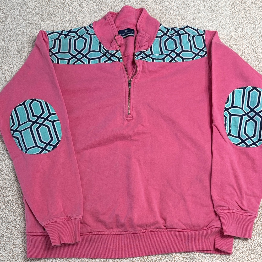 Simply Southern Pink Geometric Pattern Women’s Pullover